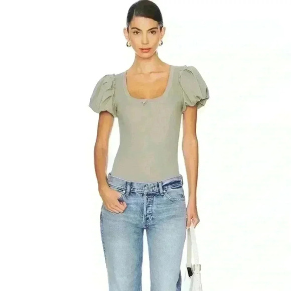 Free People Tops - x Intimately FP Downtime Bodysuit In Laurel Oak